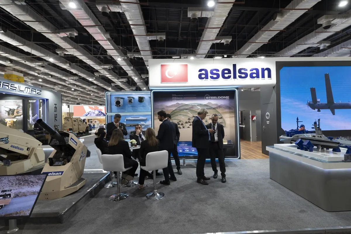 Aselsan exhibition stand at Defence Exhibition