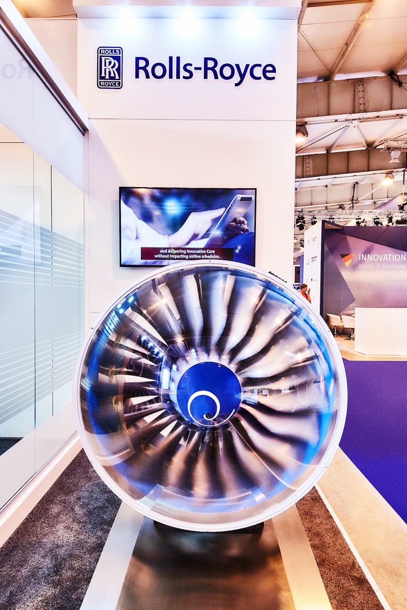 Rolls-Royce Turbine exhibition stand at Aviation Expo