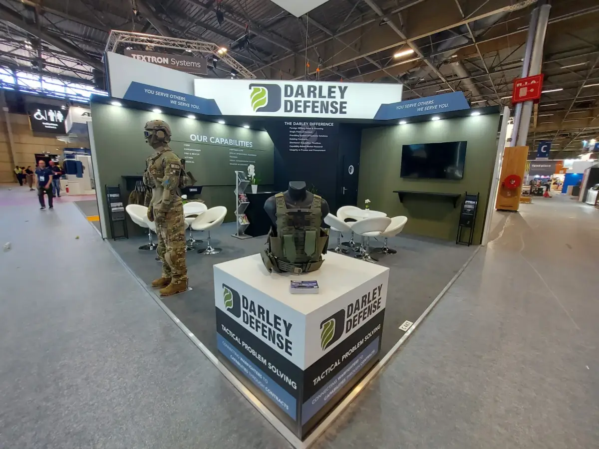 Darley Defense exhibition stand at Eurosatory