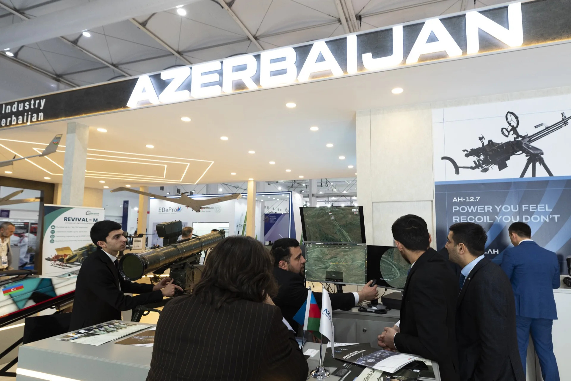 Azersilah stand on show floor with attendees
