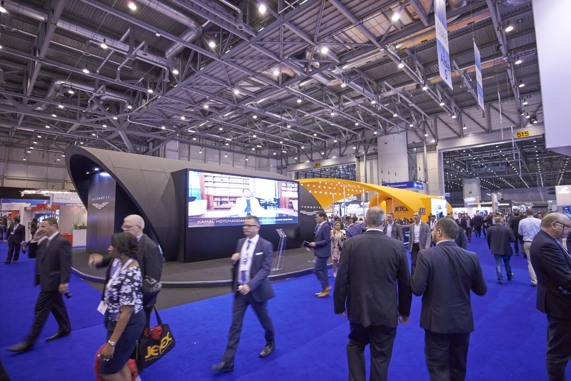 Jetex in full EBACE hall context